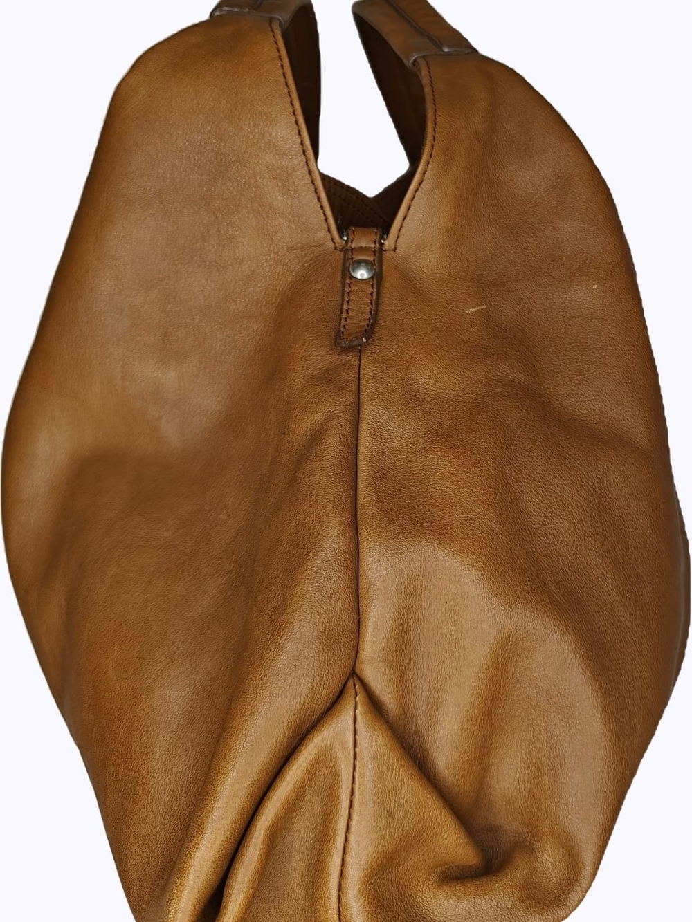 Furla Brown Leather Hobo Bag Soft Slouchy Shoulder Italian Leather